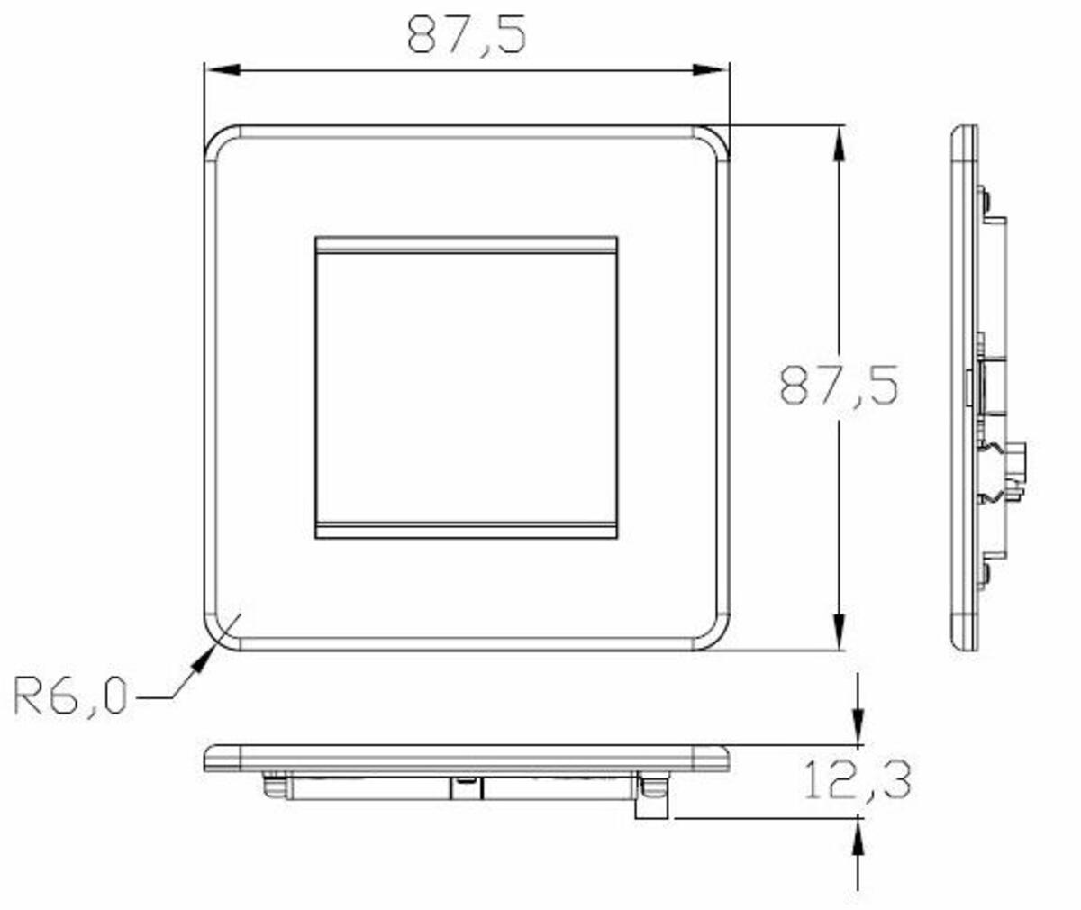 Knightsbridge Screwless 2G Modular Face Plate Frame Switch Socket