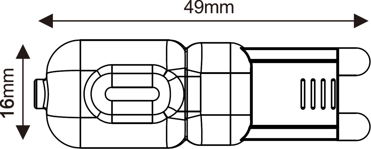 Knightsbridge G9 230V LED Capsule Bulbs