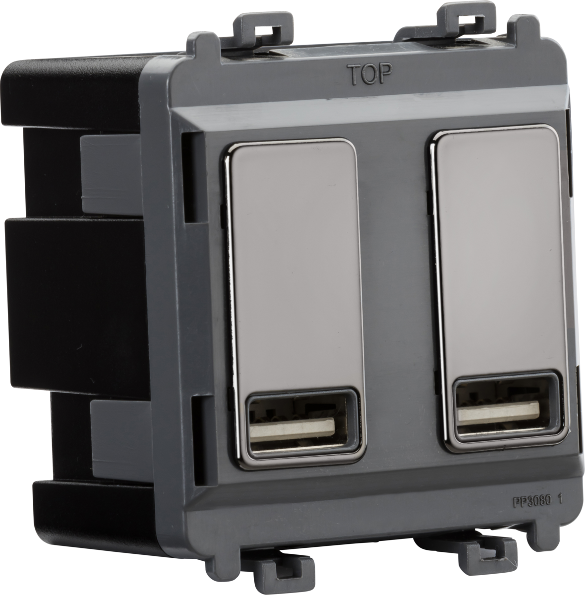 Knightsbridge Dual USB Charger Module (2 x Grid Positions) 5V 2.4A (Shared)