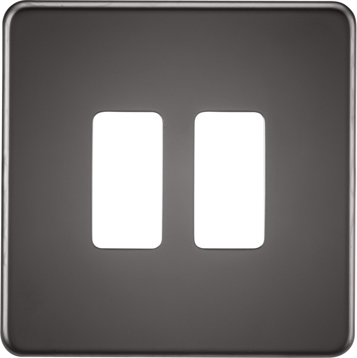 Knightsbridge Grid Modular Faceplate For Screw;ess Switches and Sockets Range