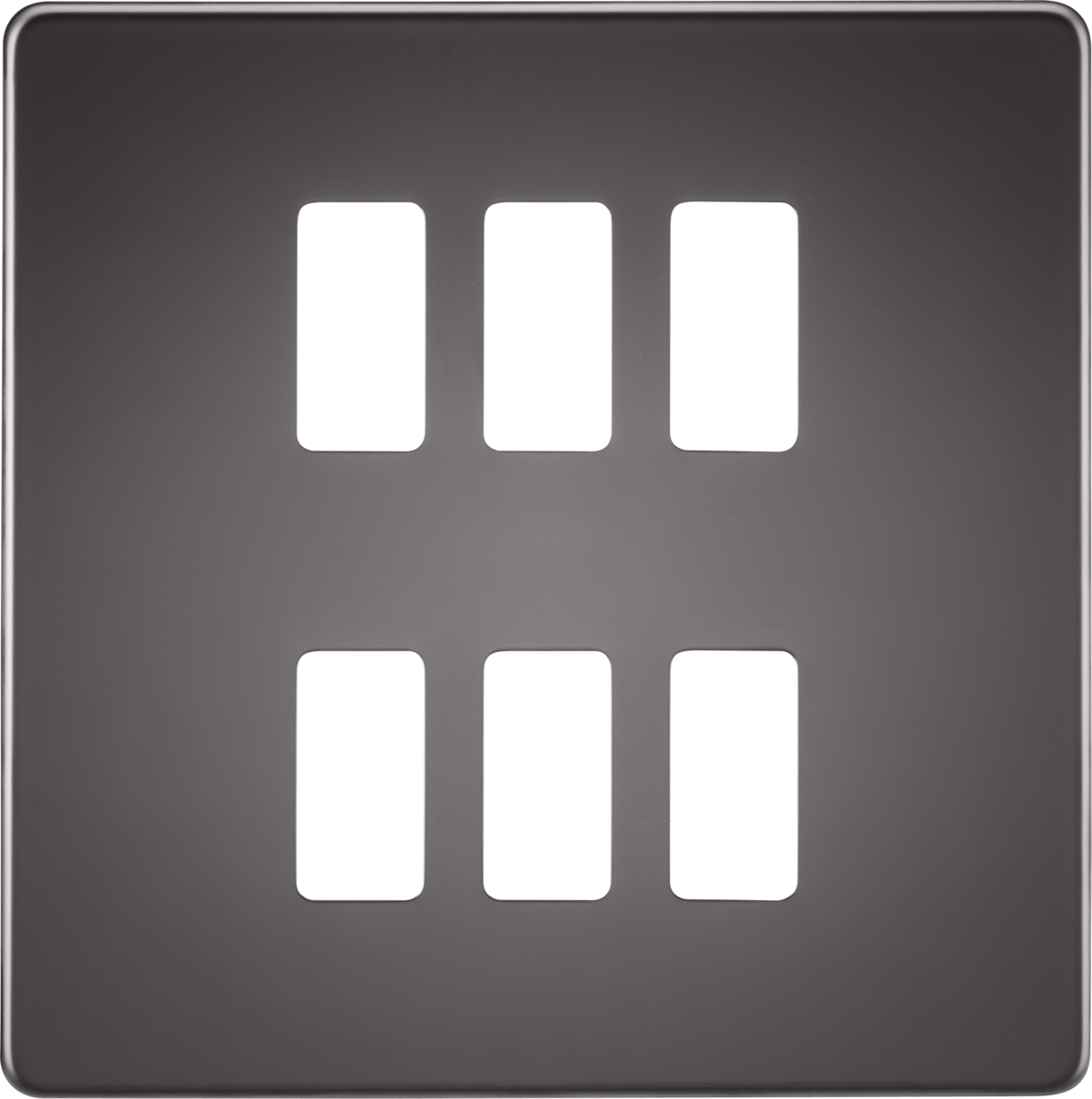 Knightsbridge Grid Modular Faceplate For Screw;ess Switches and Sockets Range