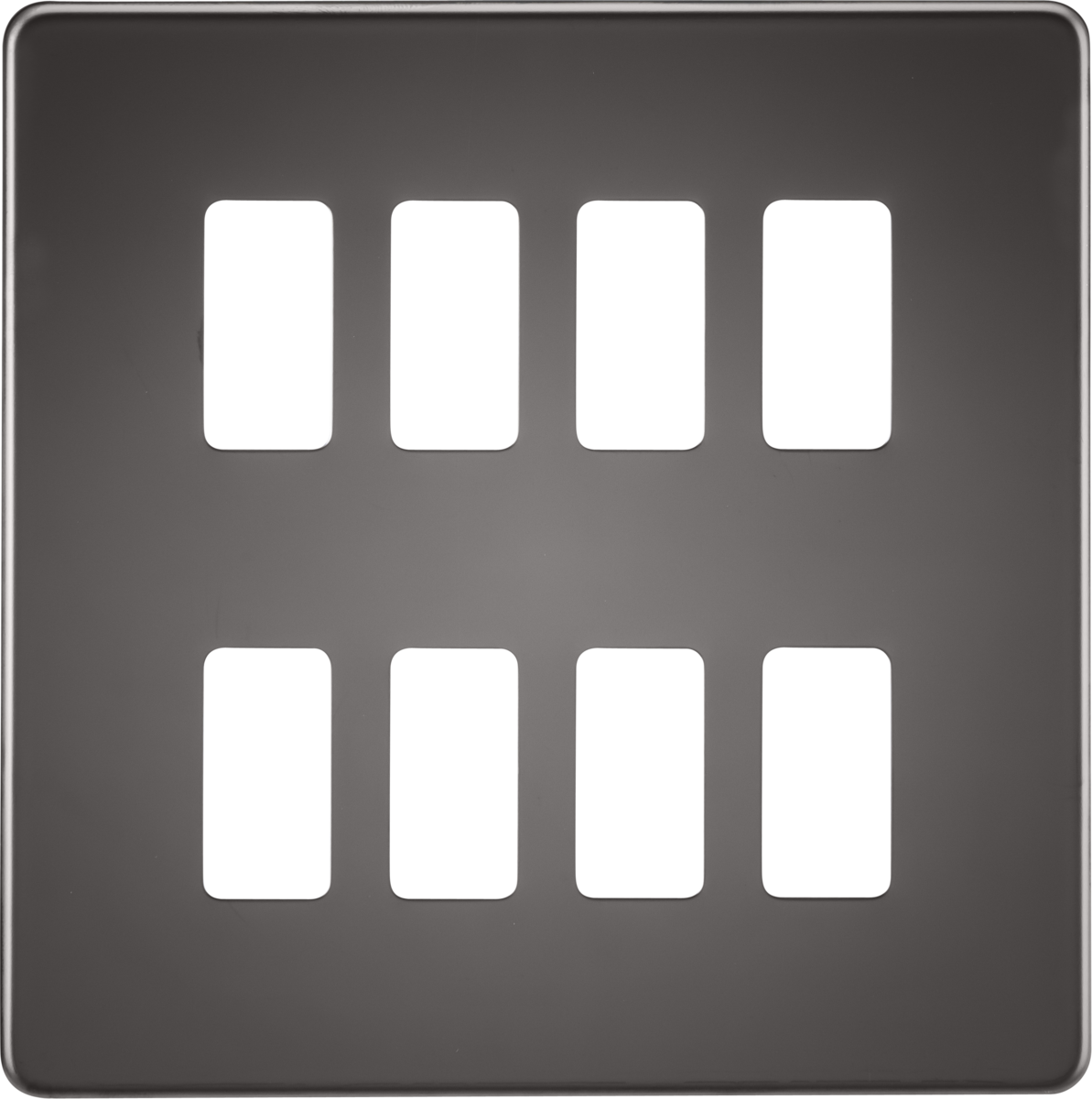 Knightsbridge Grid Modular Faceplate For Screw;ess Switches and Sockets Range