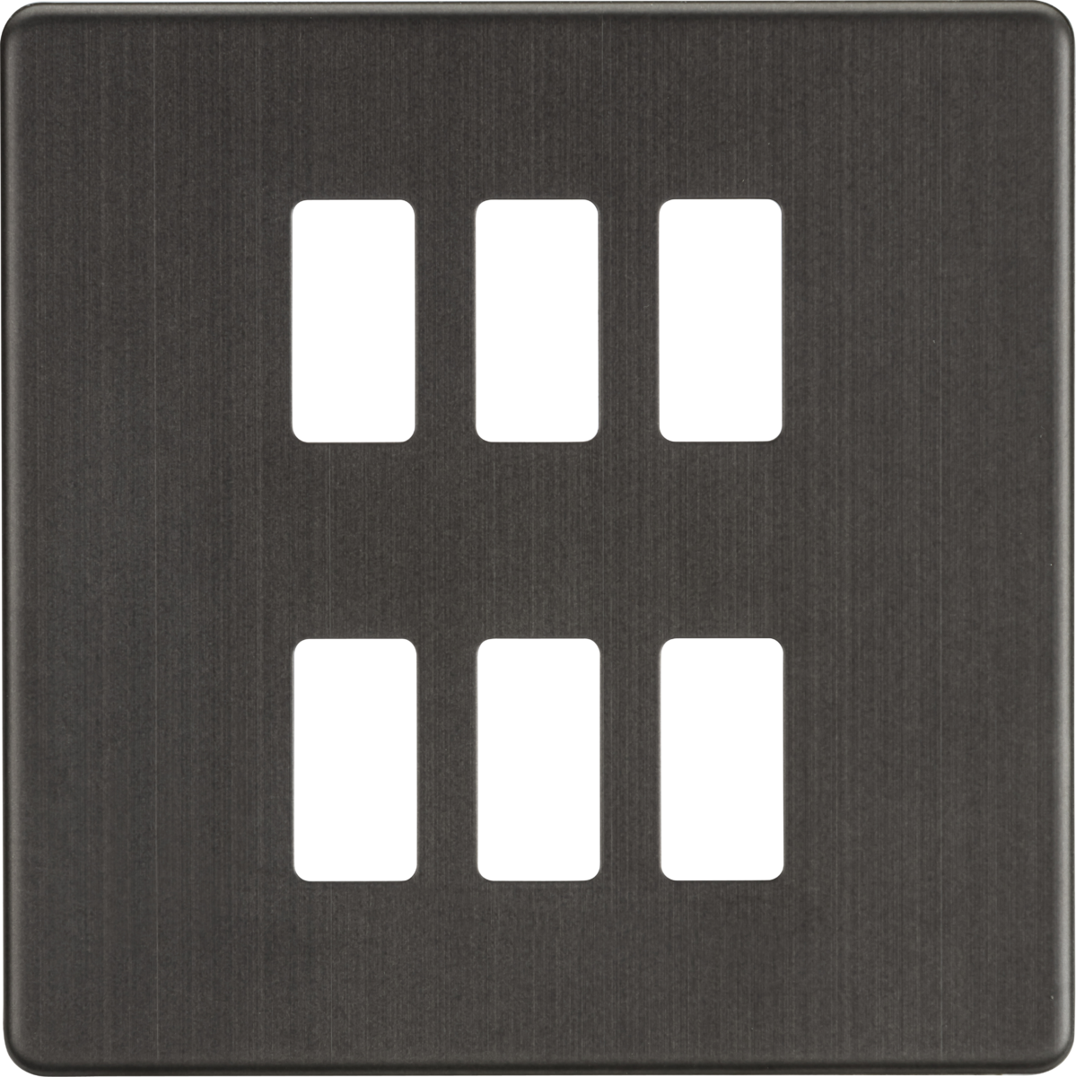 Knightsbridge Grid Modular Faceplate For Screw;ess Switches and Sockets Range