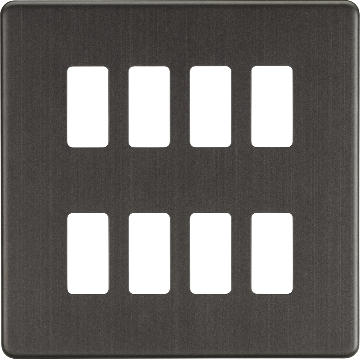 Knightsbridge Grid Modular Faceplate For Screw;ess Switches and Sockets Range