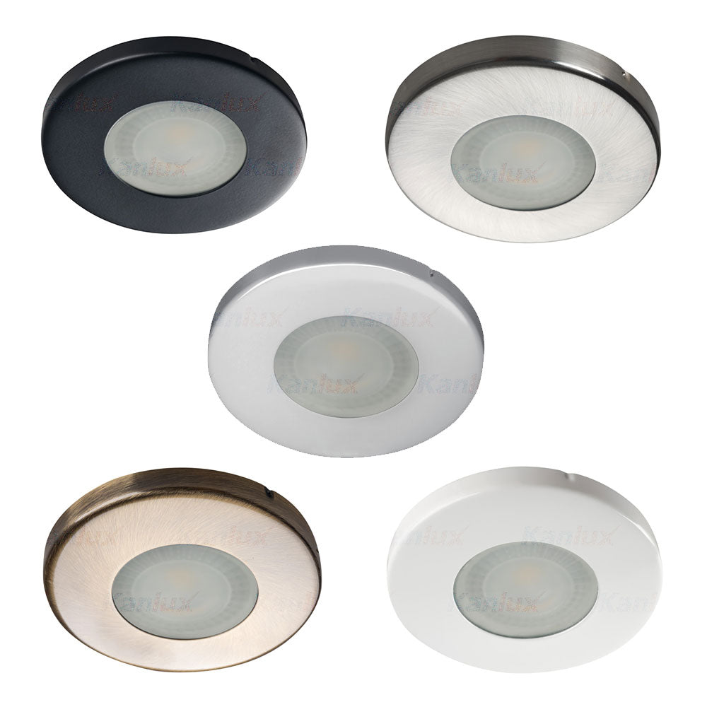 Kanlux MARIN 12V IP44 Ceiling Recessed Round Mounted Spotlight Downlight Bathroom Kitchen