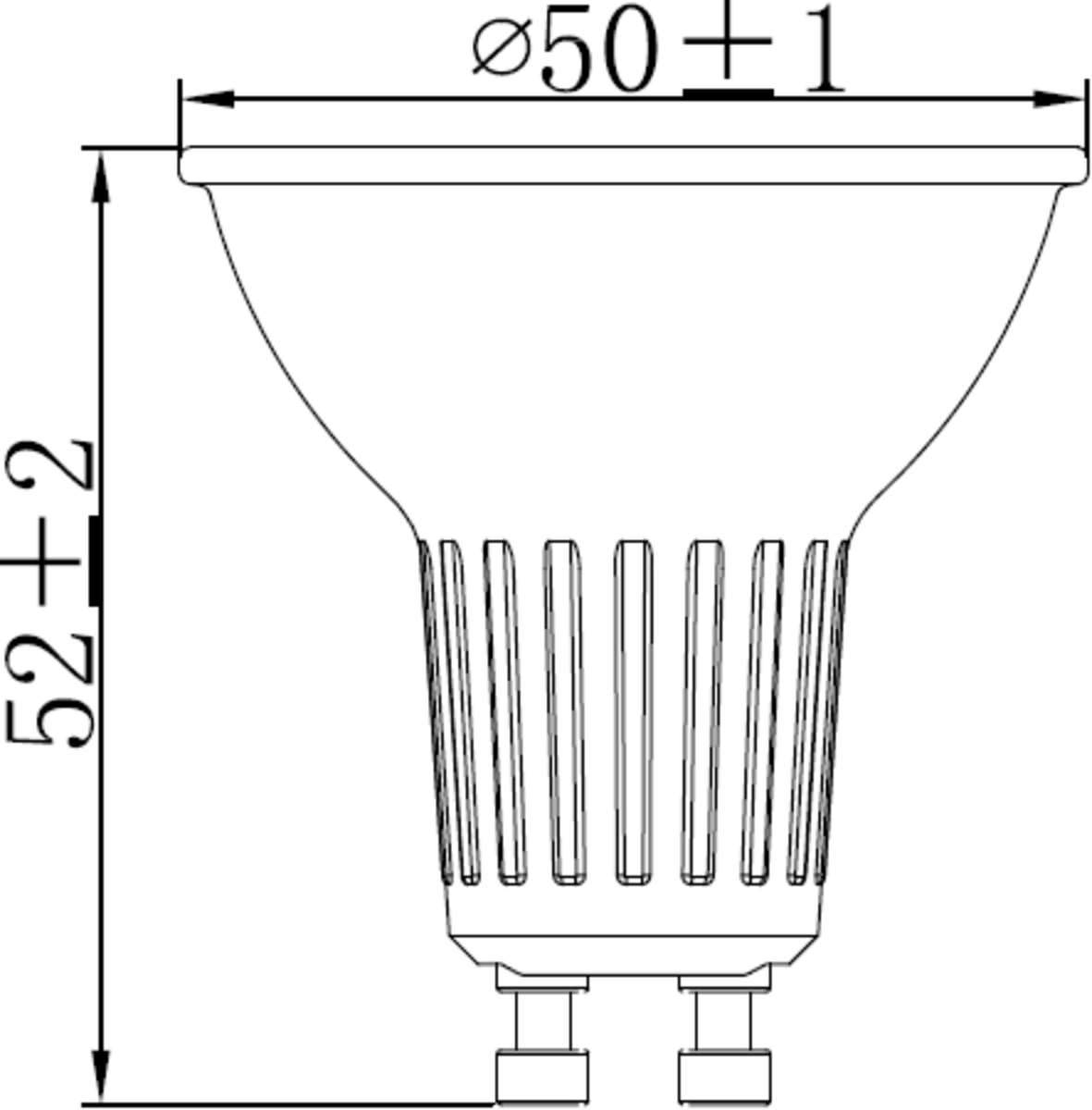 Knightsbridge 230V 5W GU10 Dimmable LED Lamp