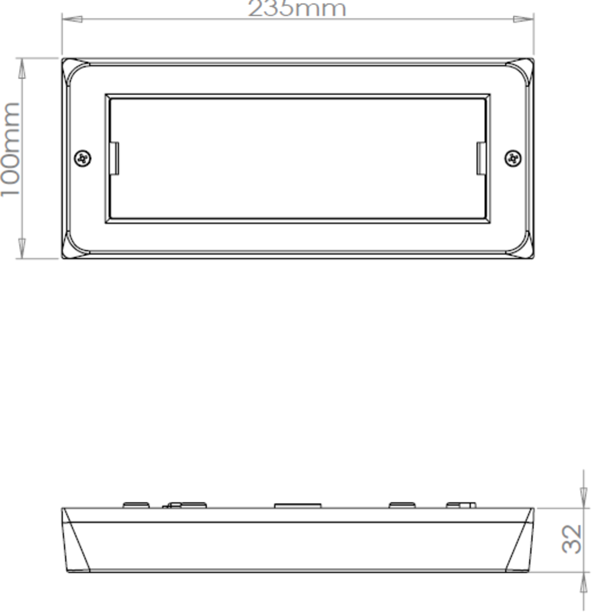 Knightsbridge 230V IP65 5W LED Surface Mounted Brick Light