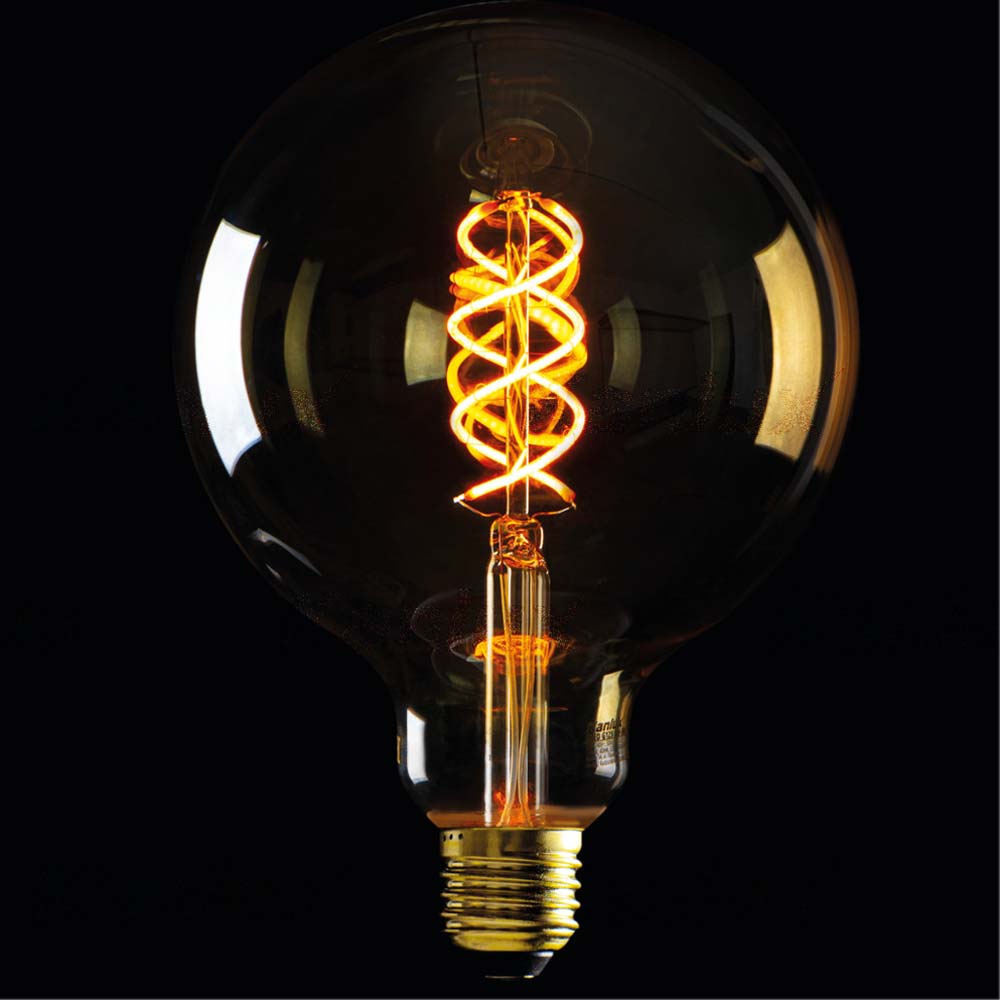 Kanlux XLED G125 E27 Vintage Antique Globe Filament Glass Light Bulb Super Warm