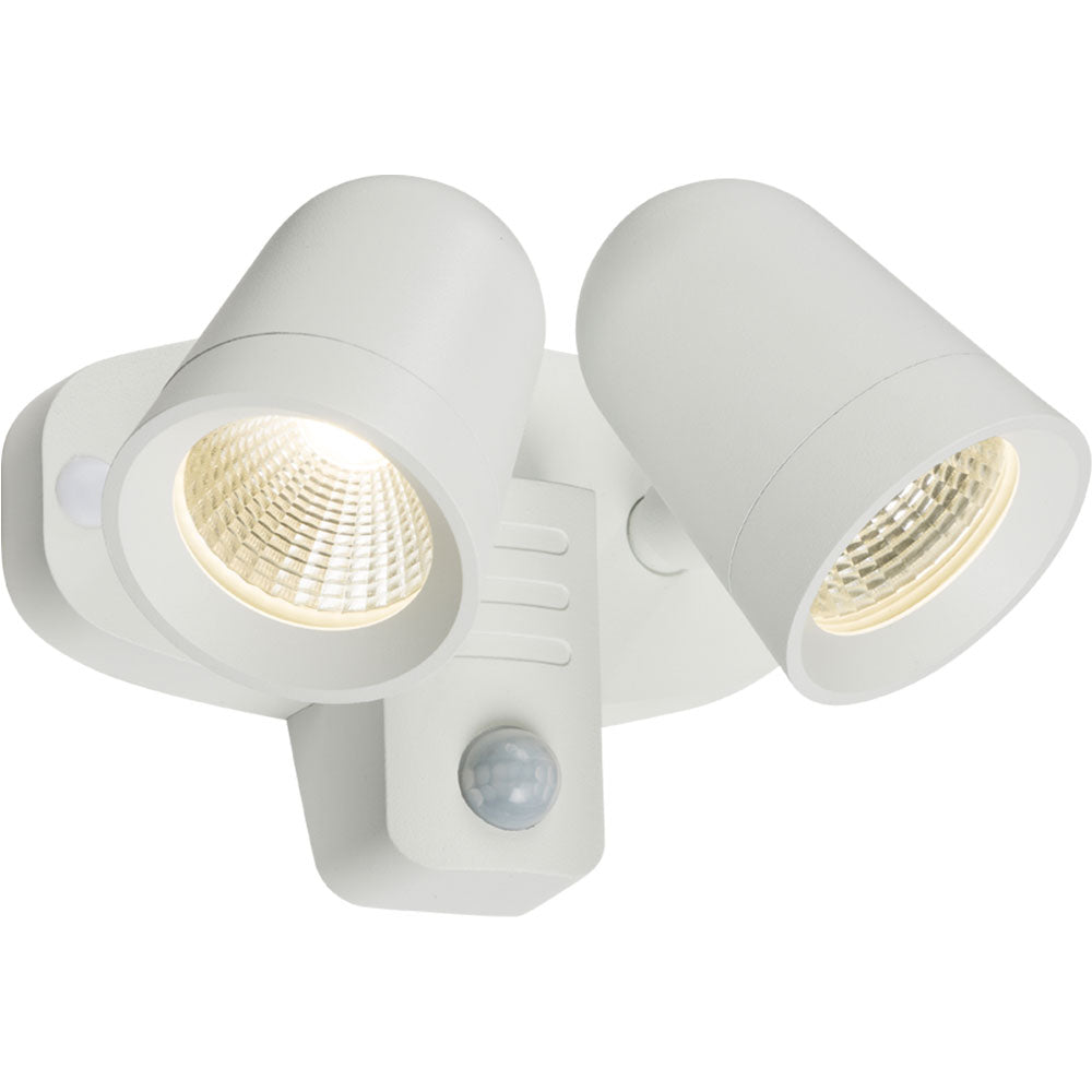 Knightsbridge 230V IP65 18W LED Twin Spot Outdoor Floodlight