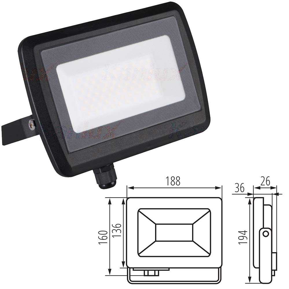 Kanlux ANTEM Outdoor LED Floodlight Garden Wall Ceiling Flood Security Light Waterproof IP65