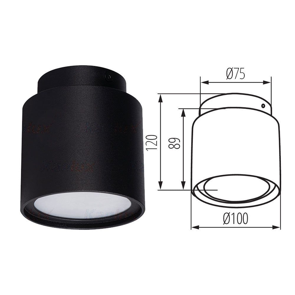 Kanlux SONOR GU10 LED Ceiling Surface Mounted 3 Mode Down Light Spotlight