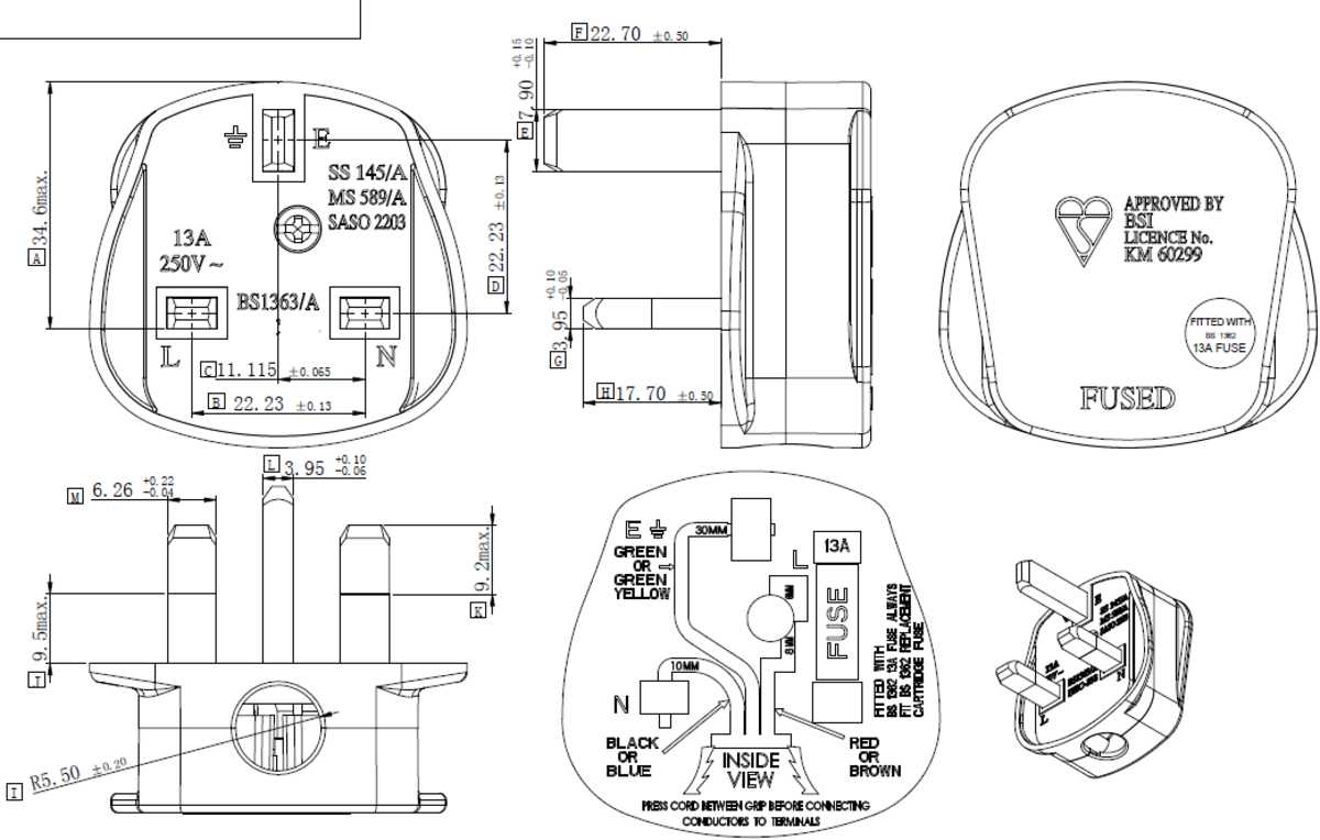 Knightsbridge 13A Rough Use Plug Top (Quick fix)