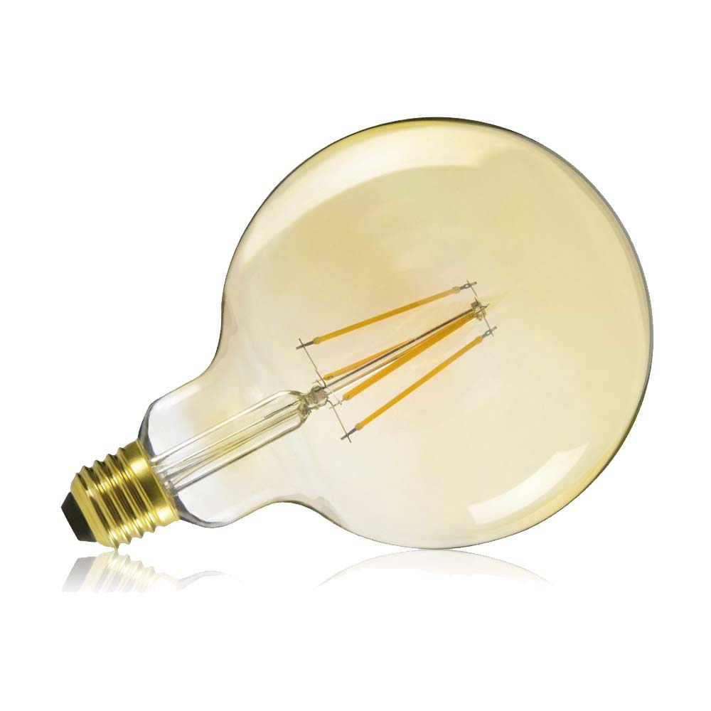 Kanlux XLED G125 7W E27 Vintage Antique Style Spiral Filament Transparent LED Light Bulb