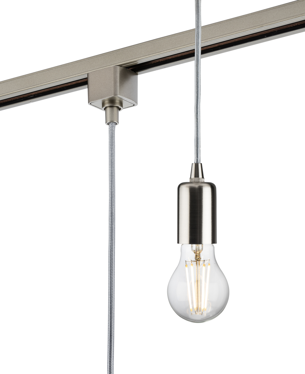 Knightsbridge 230V 1.8M E27 Contemporary Track Pendant