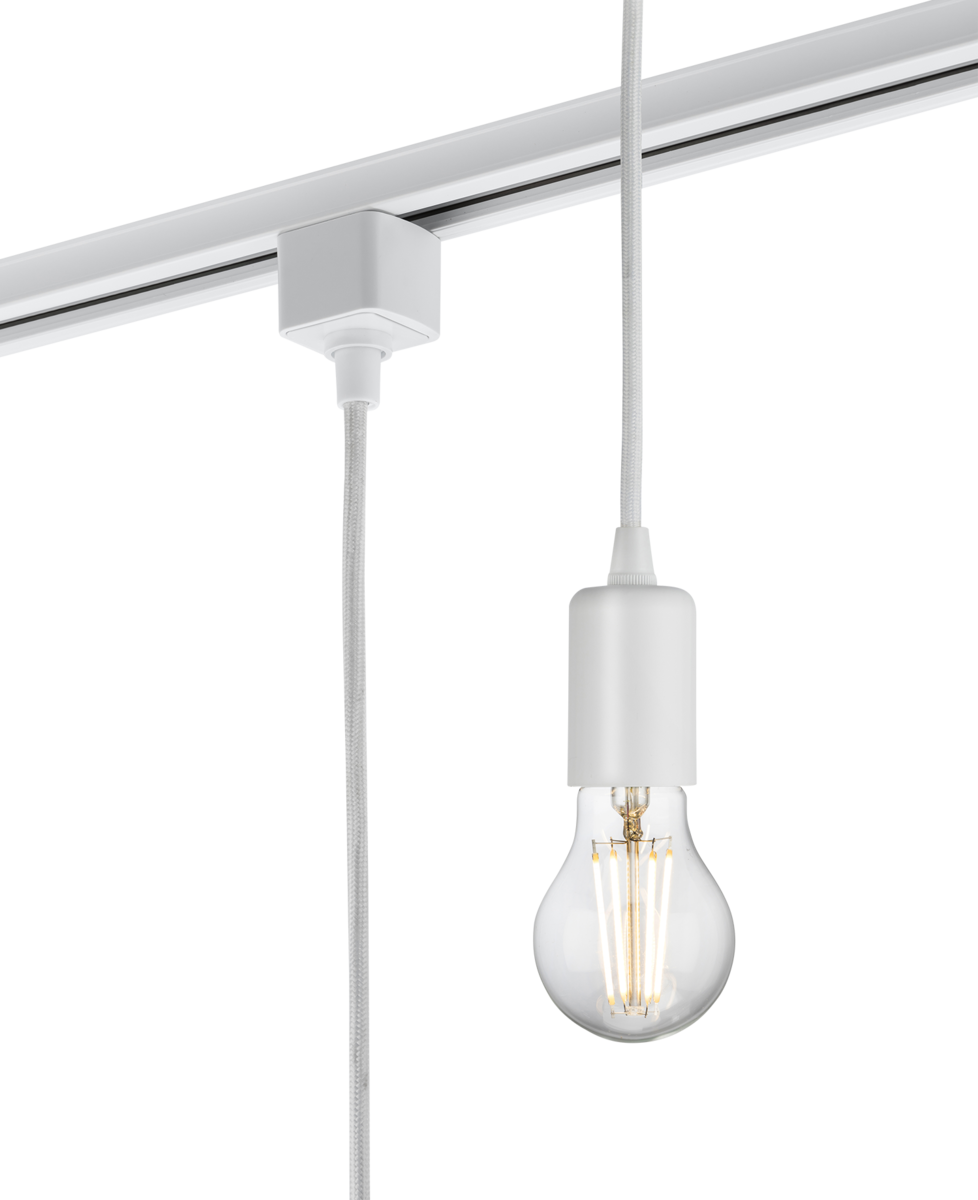 Knightsbridge 230V 1.8M E27 Contemporary Track Pendant