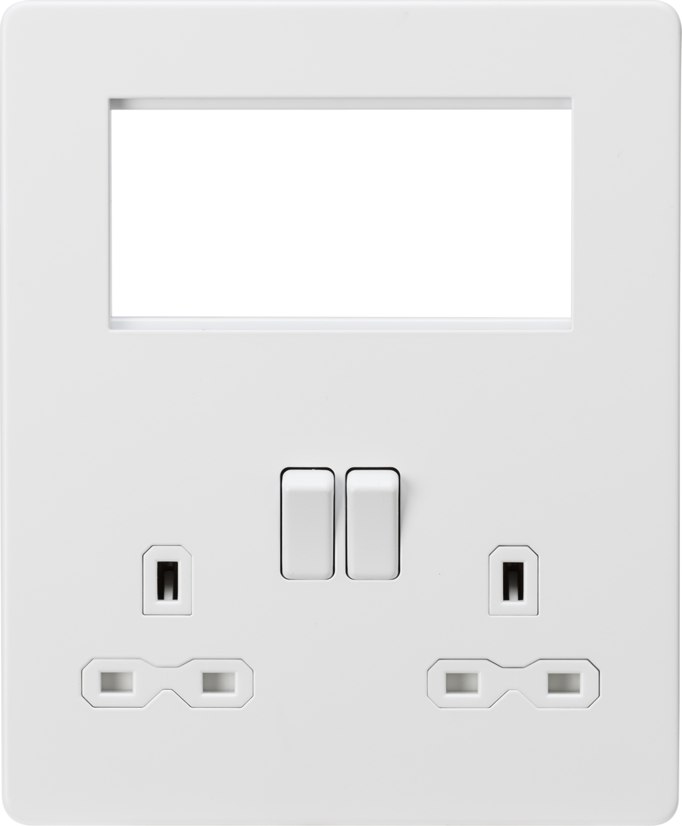 Knightsbridge Screwless Small Multimedia Combination Plate