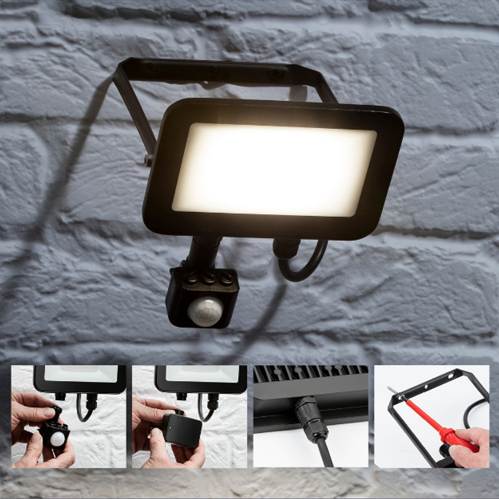 Knightsbridge 230V IP65 LED Outdoor Fast Fix Floodlight