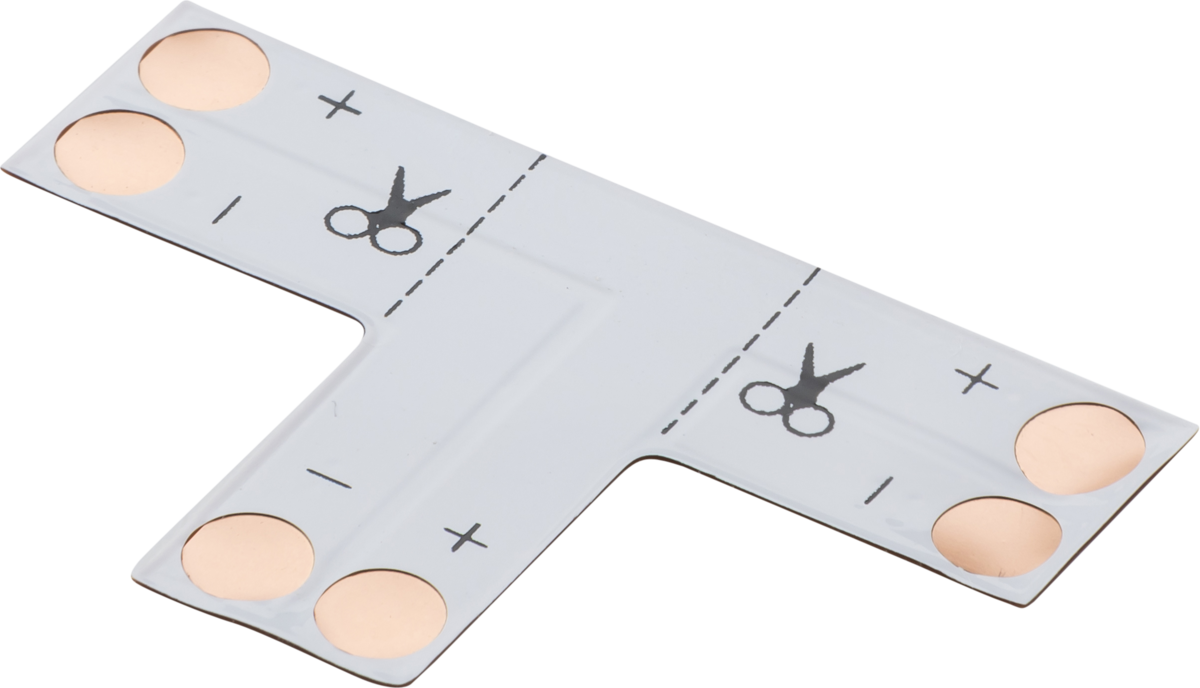 Knightsbridge 12V / 24V LED flex 3-way T-connector - Single Colour