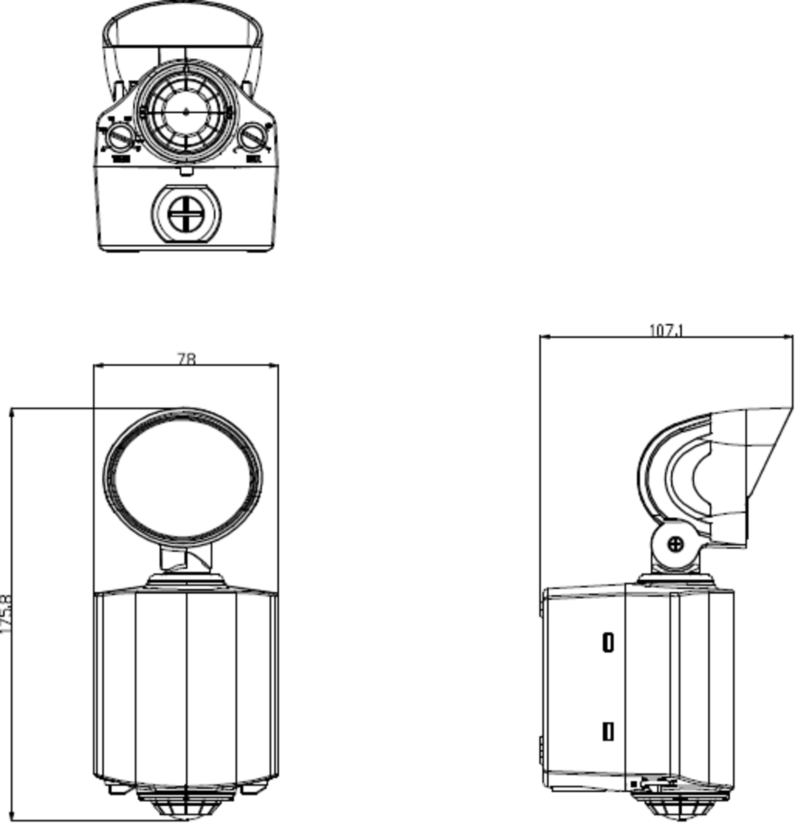 Knightsbridge 230V IP55 LED Security Spotlight With PIR Sensor