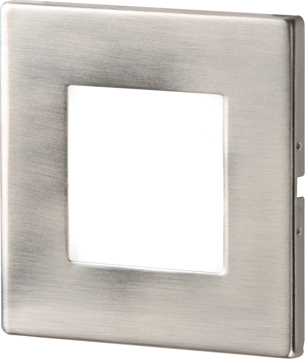 Knightsbridge 230V IP20 1W Stainless Steel Recessed LED Wall Light