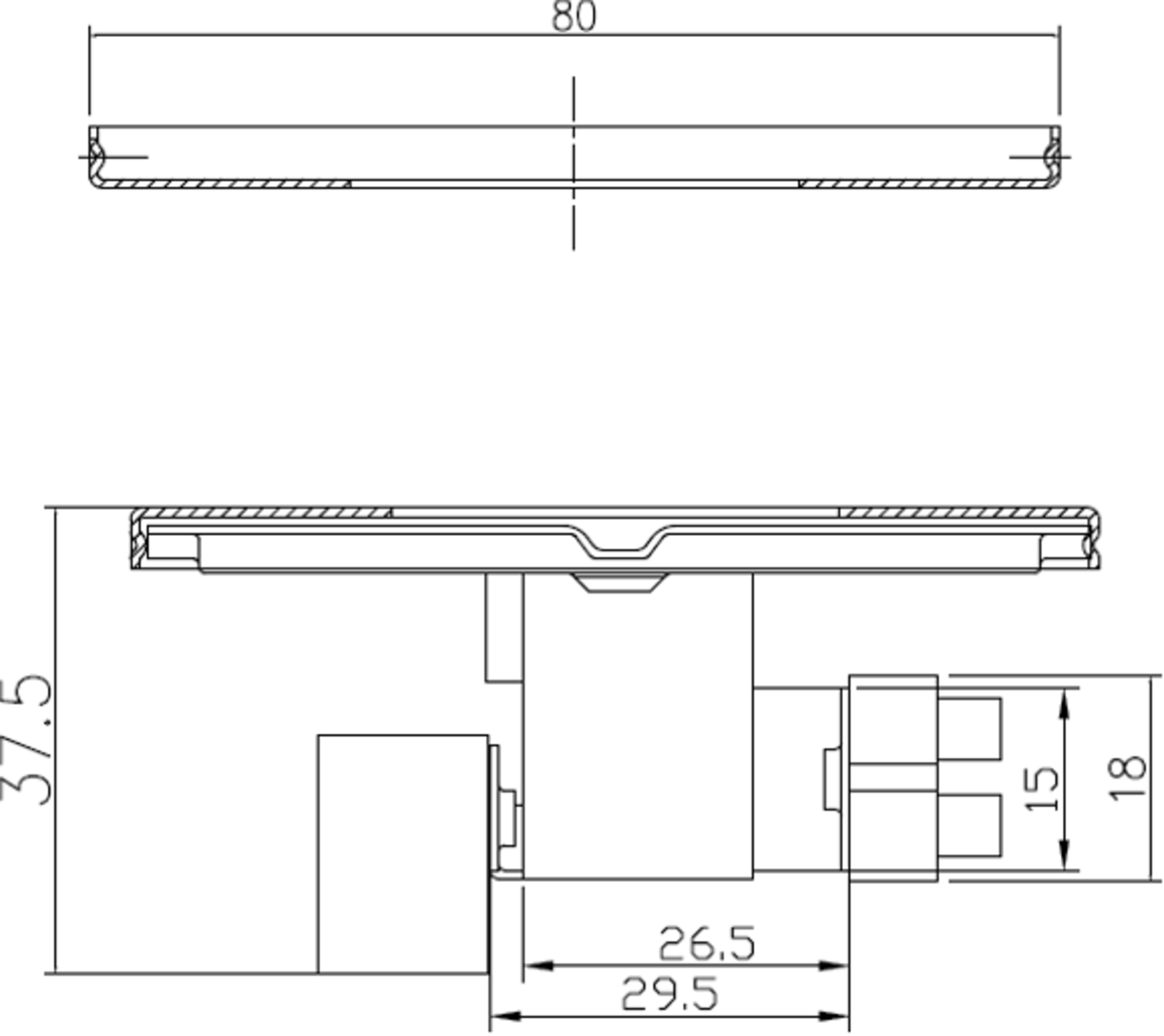 Knightsbridge 230V IP20 1W Stainless Steel Recessed LED Wall Light