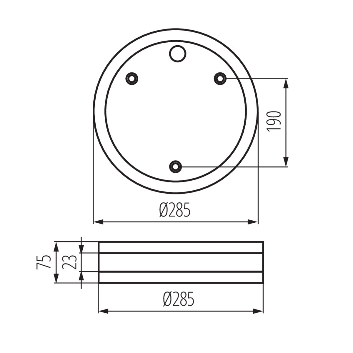 Kanlux JURBA IP44 E27 Bulkhead Outdoor Ceiling Light Fitting