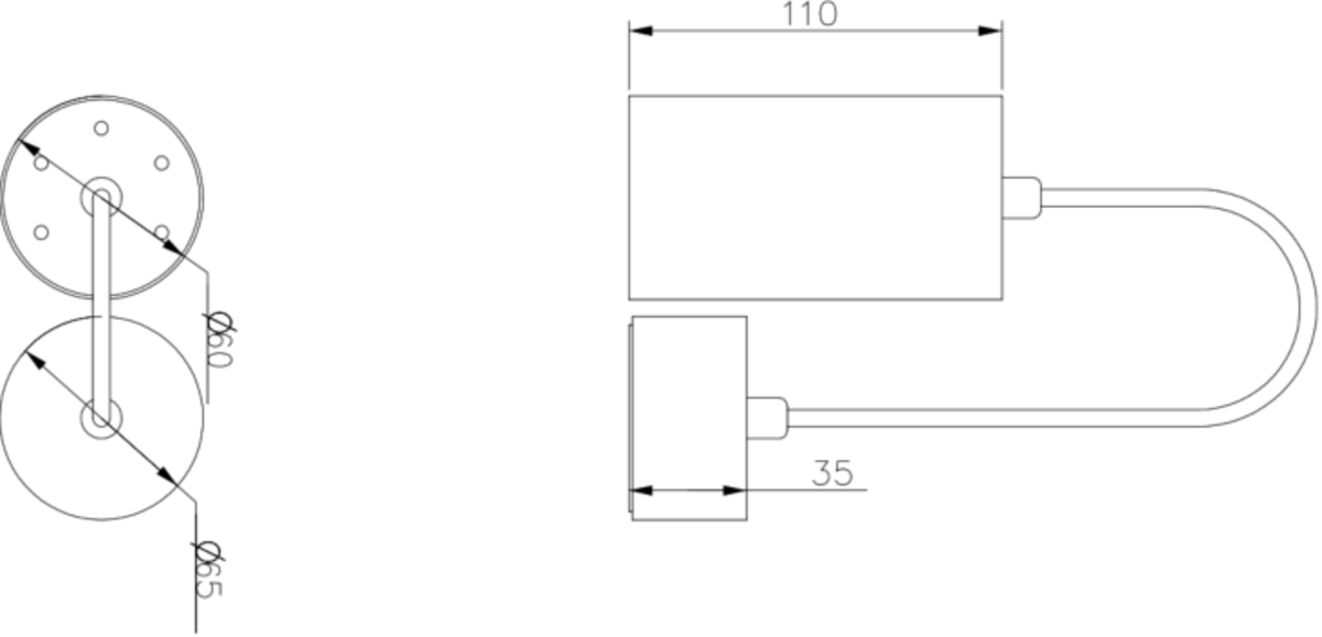 Knightsbridge Dasan Single Short, Long Fixed Round Pendant