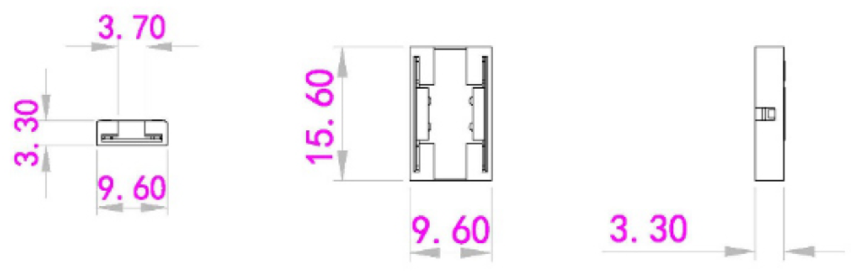 Knightsbridge 12V / 24V LED COB Flex Strip to Strip Connector - Single Colour