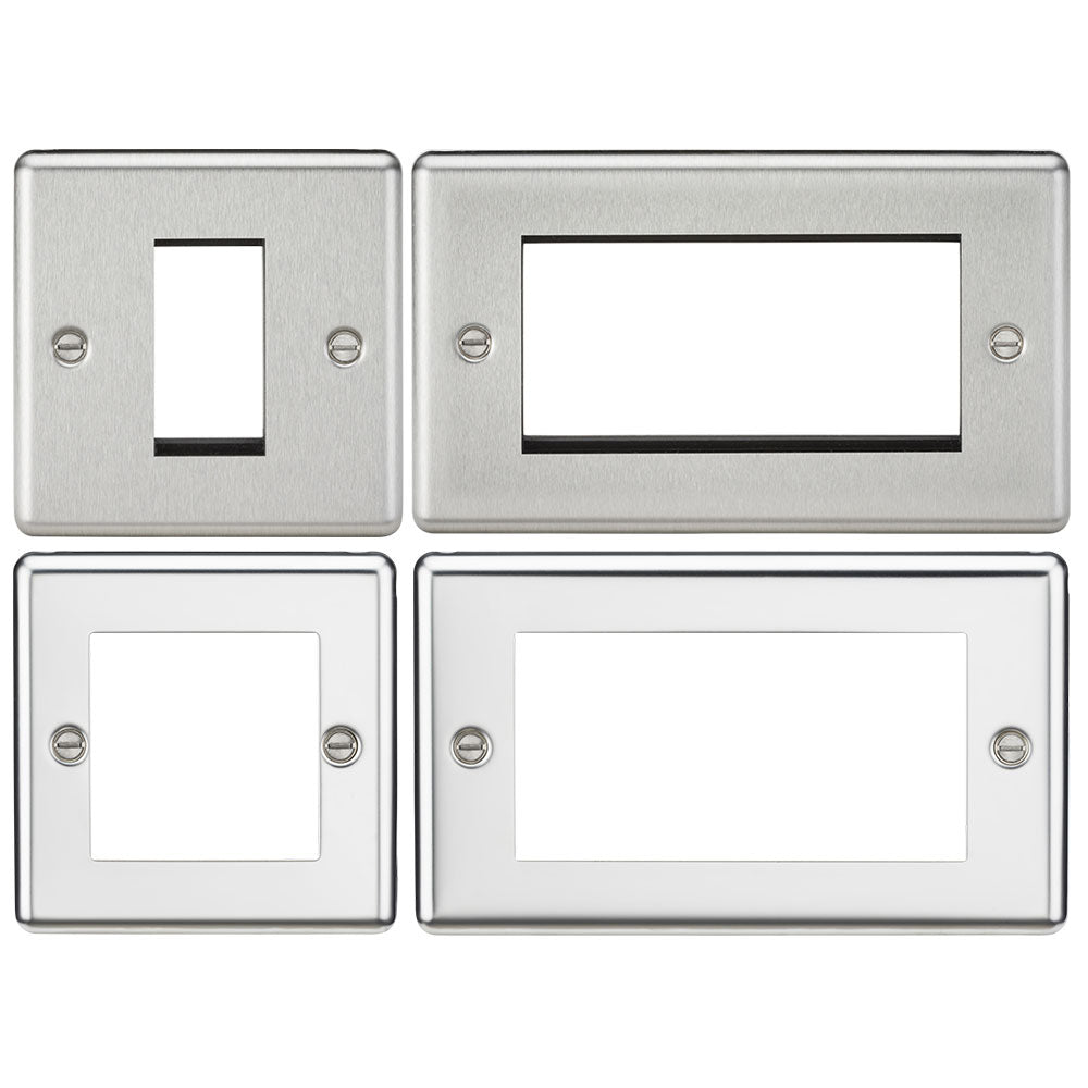 Knightsbridge Modular Faceplate - Rounded Edge 1G 2G 4G