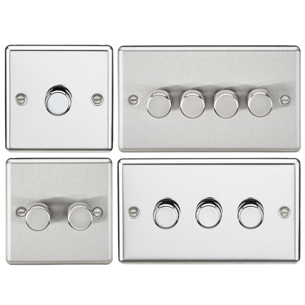 Knightsbridge 2 Way 5 - 150W LED Trailing Edge Dimmer Push On Off