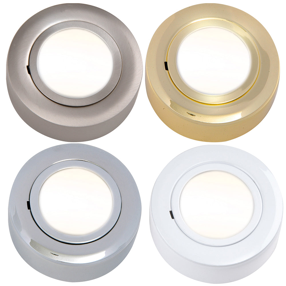 Knightsbridge IP20 12V L/V Brass Cabinet Fitting Surface or Recessed (halogen lamp included)