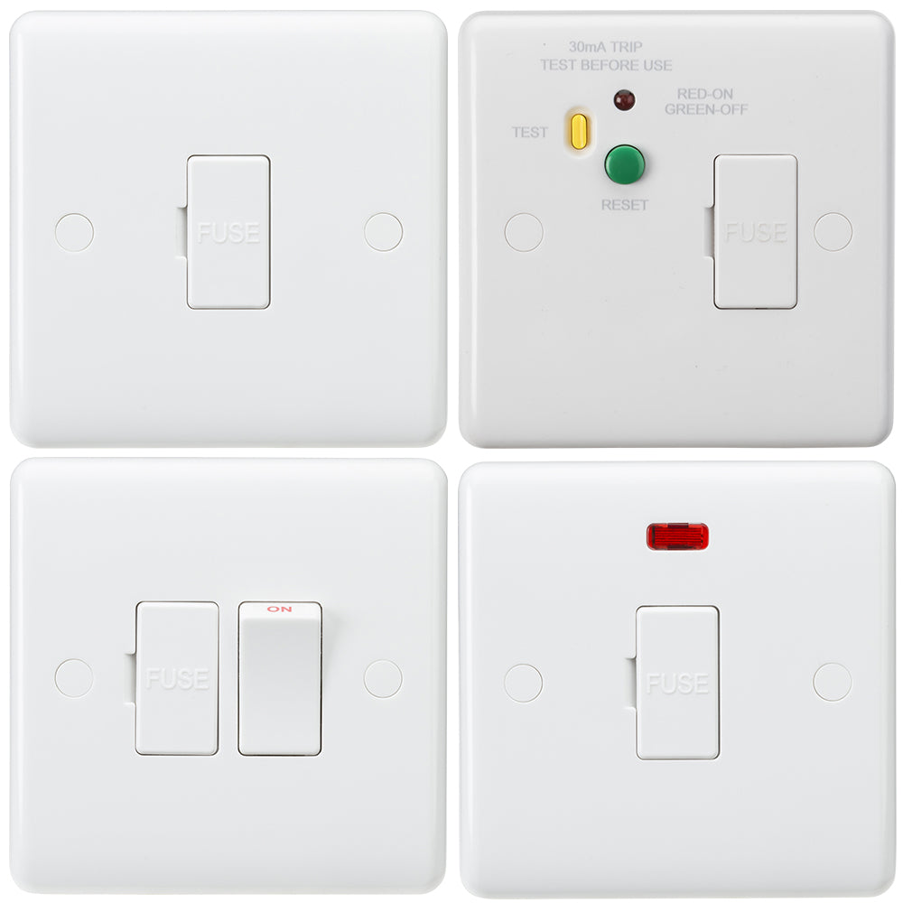 Knightsbridge Curved Edge 13A Fused Spur Connection Unit