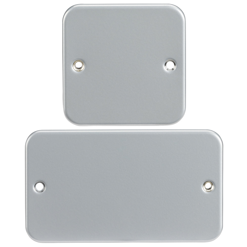 Knightsbridge Metal Clad 1G 2G Blanking Face Cover Plate