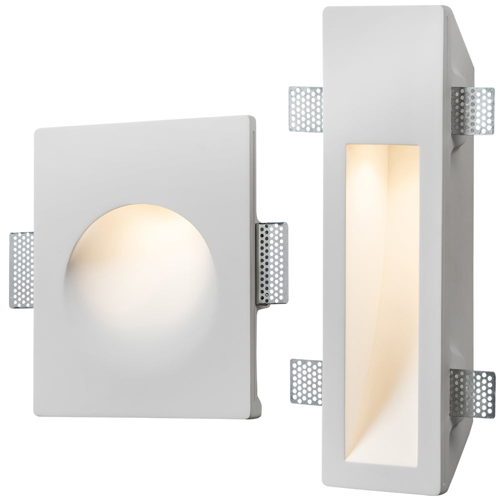 Knightsbridge 230V GU10 35W Recessed Plaster Wall Light Fitting