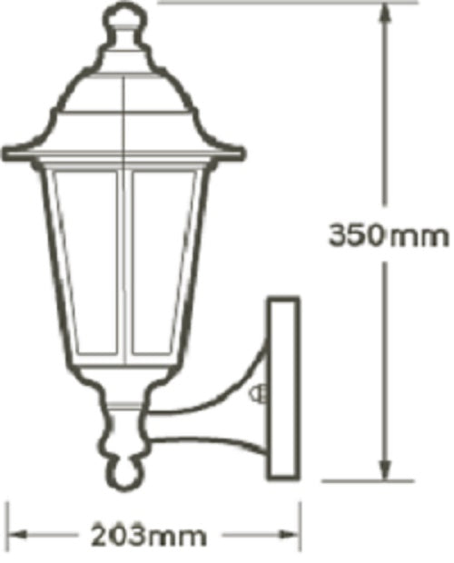 E27 LED Lantern IP44 PIR Photocell Dusk Dawn Sensor Outdoor Light